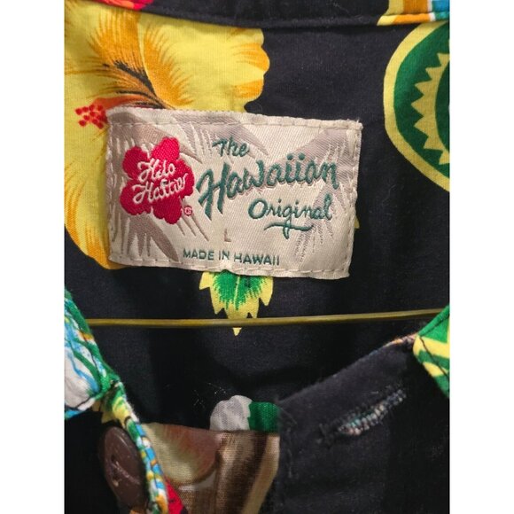 Vtg Hilo Hattie The Hawaiian Original Shirt Beer Bottles Mens Sz L Tiki Party - Picture 5 of 8